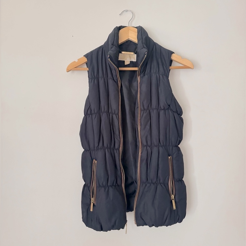 Michael Kors navy puffer vest
